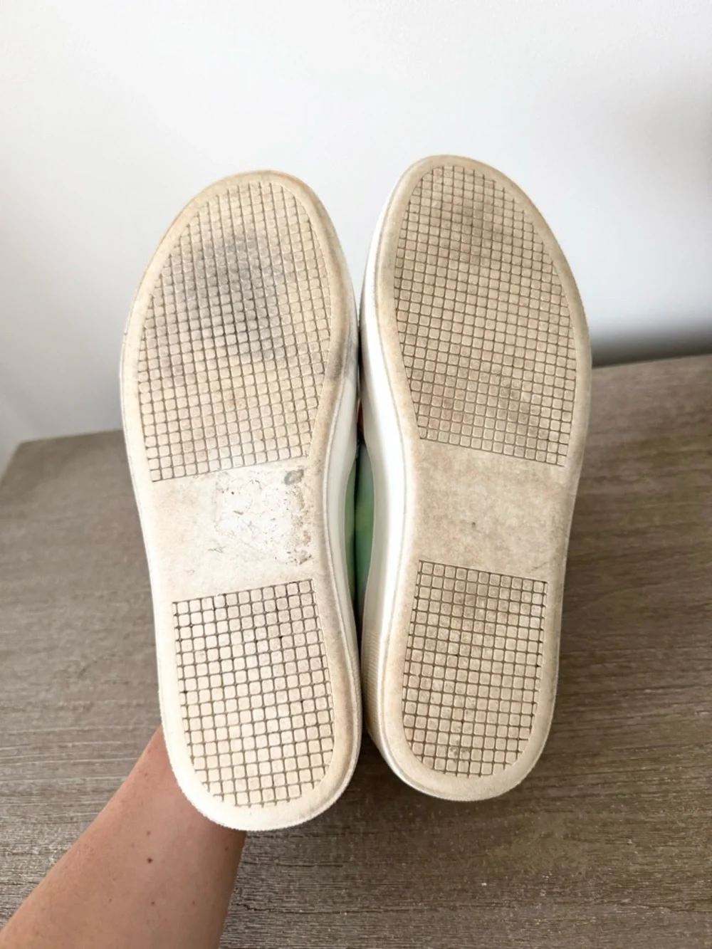 Steve Madden Toshe Slip-On Platform Sneakers in Canvas Pastel Tie-Dye Size 8.5